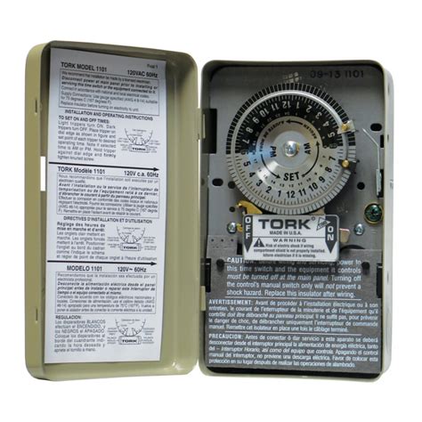 tork metal box pump light mechanical timer|nsi tork timer.